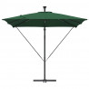 Parasol banana na wysięgniku Zielony 249 x 249 x 250 cm