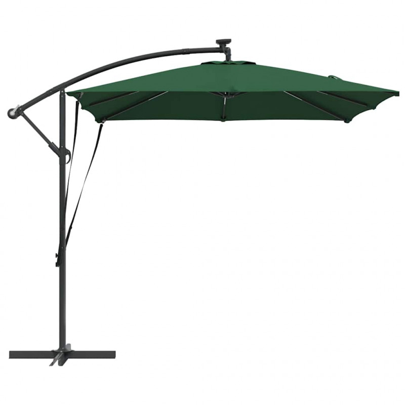 Parasol banana na wysięgniku Zielony 249 x 249 x 250 cm