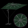 Parasol banana na wysięgniku Zielony 249 x 249 x 250 cm