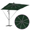 Parasol banana na wysięgniku Zielony 249 x 249 x 250 cm