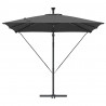 Parasol banana na wysięgniku Antracyt 249 x 249 x 250 cm