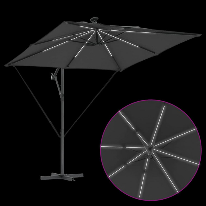 Parasol banana na wysięgniku Antracyt 249 x 249 x 250 cm
