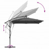 Parasol banana na wysięgniku Antracyt 249 x 249 x 250 cm