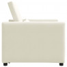 Rozkładana sofa jednoosobowa Kremowy 90 x 165 x 87 cm Aksamit
