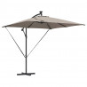 Parasol banana na wysięgniku Ciemnoszary 249 x 249 x 250 cm