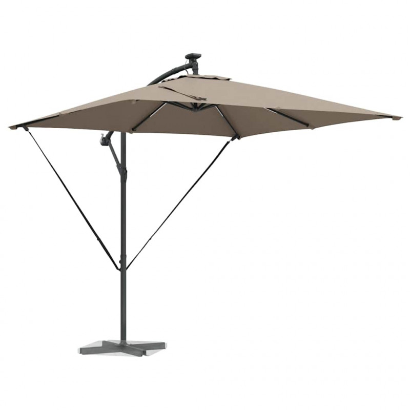 Parasol banana na wysięgniku Ciemnoszary 249 x 249 x 250 cm