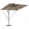 Parasol banana na wysięgniku Ciemnoszary 249 x 249 x 250 cm