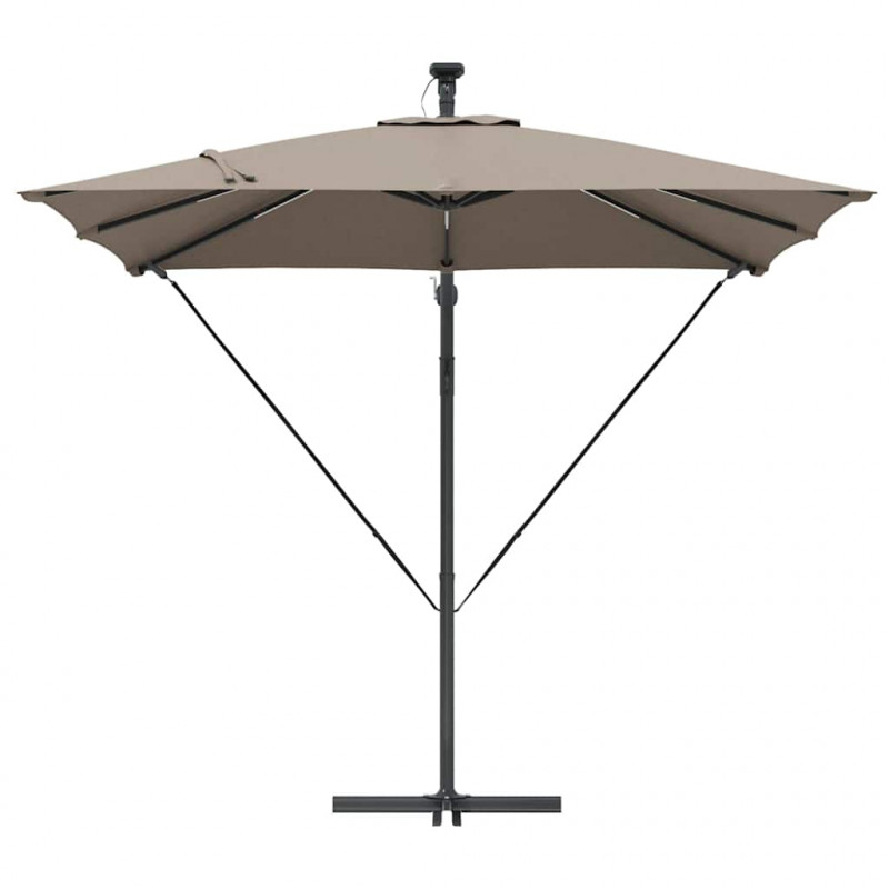 Parasol banana na wysięgniku Ciemnoszary 249 x 249 x 250 cm