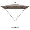 Parasol banana na wysięgniku Ciemnoszary 249 x 249 x 250 cm