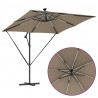 Parasol banana na wysięgniku Ciemnoszary 249 x 249 x 250 cm