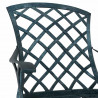 Krzesło Ogrodowe 4 pcs Zielony 61 x 60,5 x 93cm Aluminium