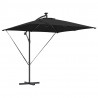 Parasol banana na wysięgniku Czarny 249 x 249 x 250 cm