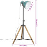 Lampa stojąca, 25 W, postarzany niebieski, 75x75x90-150 cm, E27