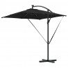 Parasol banana na wysięgniku Czarny 249 x 249 x 250 cm