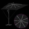 Parasol banana na wysięgniku Czarny 249 x 249 x 250 cm