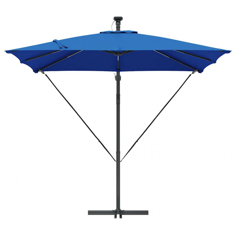 Parasol banana na wysięgniku Niebieski 249 x 249 x 250 cm