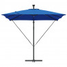 Parasol banana na wysięgniku Niebieski 249 x 249 x 250 cm