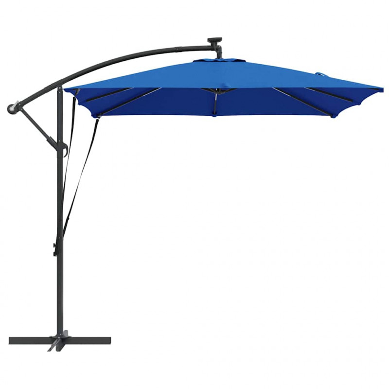 Parasol banana na wysięgniku Niebieski 249 x 249 x 250 cm