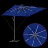 Parasol banana na wysięgniku Niebieski 249 x 249 x 250 cm