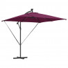 Parasol banana na wysięgniku Bordowy 249 x 249 x 250 cm