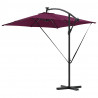 Parasol banana na wysięgniku Bordowy 249 x 249 x 250 cm