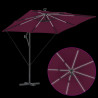 Parasol banana na wysięgniku Bordowy 249 x 249 x 250 cm