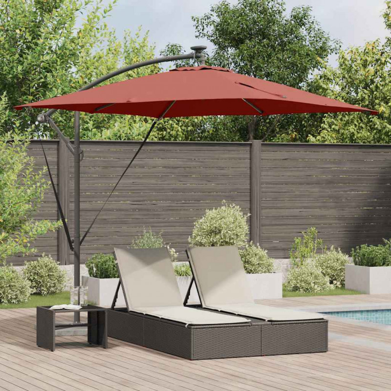 Parasol banana na wysięgniku terakota 249 x 249 x 250 cm