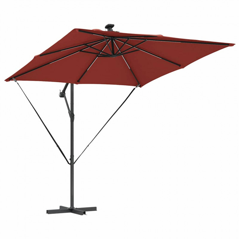 Parasol banana na wysięgniku terakota 249 x 249 x 250 cm