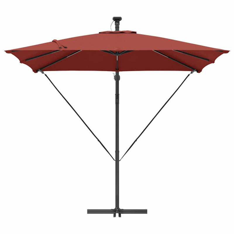 Parasol banana na wysięgniku terakota 249 x 249 x 250 cm