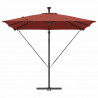 Parasol banana na wysięgniku terakota 249 x 249 x 250 cm