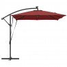 Parasol banana na wysięgniku terakota 249 x 249 x 250 cm