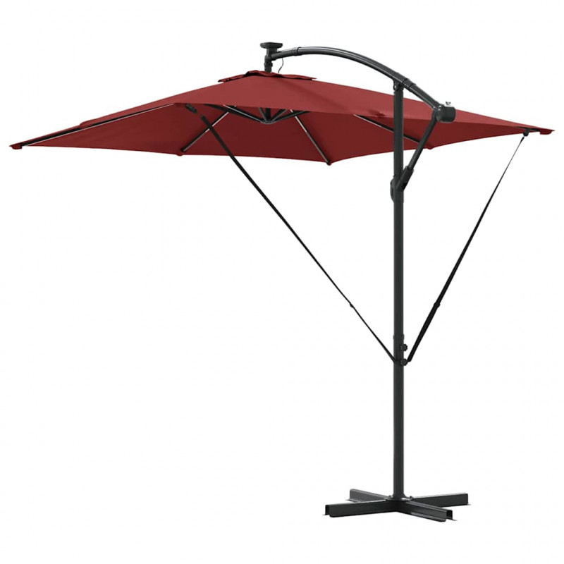 Parasol banana na wysięgniku terakota 249 x 249 x 250 cm