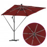 Parasol banana na wysięgniku terakota 249 x 249 x 250 cm