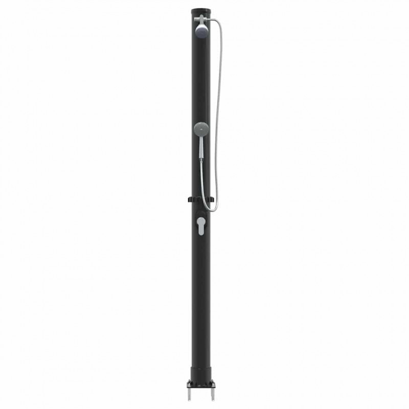 Prysznic słoneczny na świeżym powietrzu Czarny 217 cm
