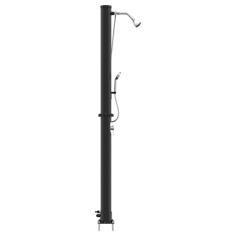 Prysznic słoneczny na świeżym powietrzu Czarny 217 cm