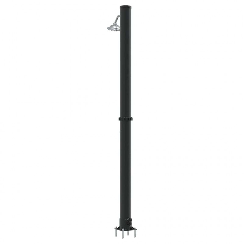 Prysznic słoneczny na świeżym powietrzu Czarny 217 cm