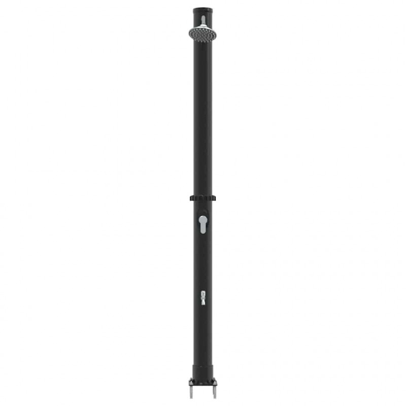 Prysznic słoneczny na świeżym powietrzu Czarny 217 cm