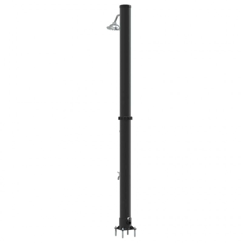 Prysznic słoneczny na świeżym powietrzu Czarny 217 cm