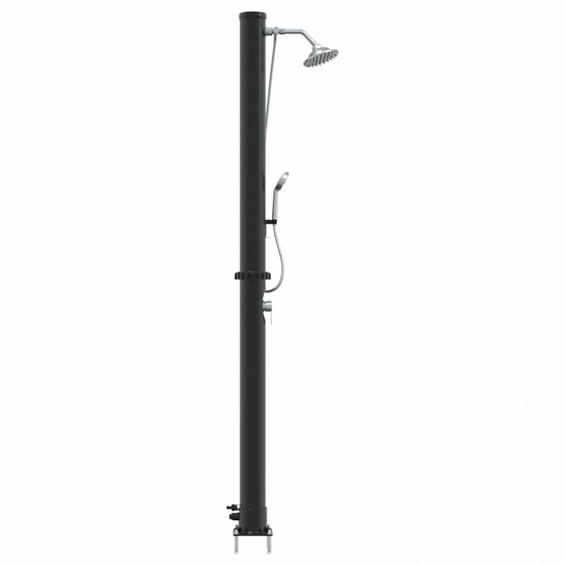 Prysznic słoneczny na świeżym powietrzu Czarny 217 cm
