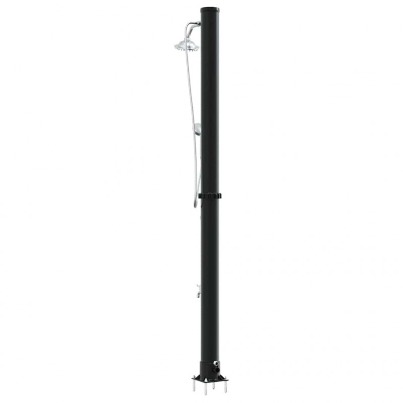 Prysznic słoneczny na świeżym powietrzu Czarny 217 cm