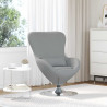 Fotel jajo Jasnoszary 63 x 73 x 90 cm tkanina