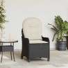 Fotel z funkcją relaksu Czarny 56 x 66 x 95 cm polirattan