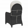 Fotel z funkcją relaksu Czarny 56 x 66 x 95 cm polirattan