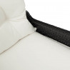 Fotel z funkcją relaksu Czarny 56 x 66 x 95 cm polirattan