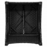 Fotel z funkcją relaksu Czarny 56 x 66 x 95 cm polirattan