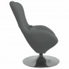 Fotel jajo Ciemnoszary 63 x 73 x 90 cm tkanina