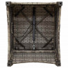 Fotel z funkcją relaksu Szary 56 x 66 x 95 cm polirattan