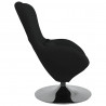 Fotel jajo Czarny 63 x 73 x 90 cm tkanina