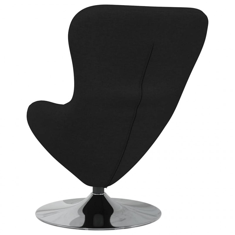 Fotel jajo Czarny 63 x 73 x 90 cm tkanina