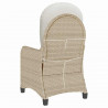 Fotel z funkcją relaksu Beżowy 56 x 66 x 95 cm polirattan